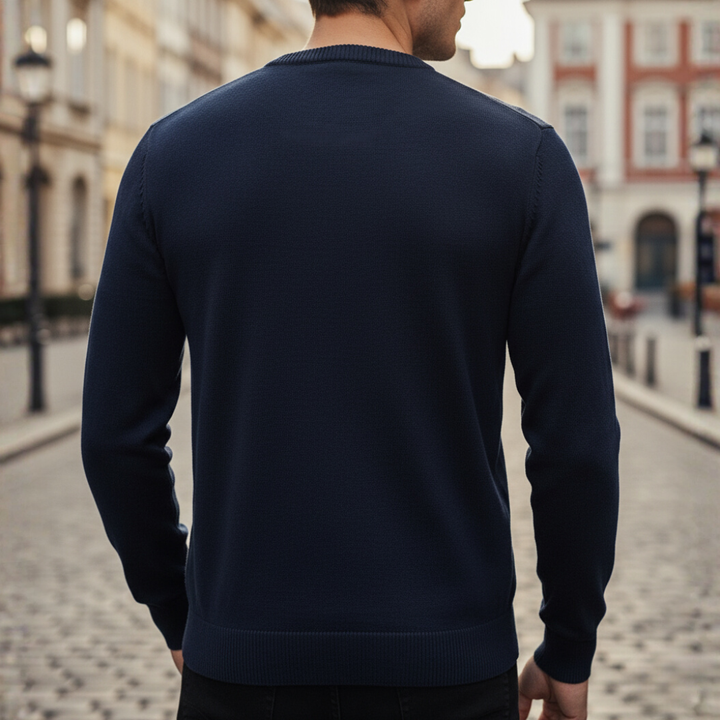 Men's Sleeveless Sweater V-Neck in Polyester