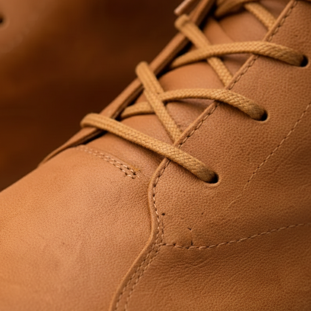 Men's Lace-Up Shoes with Rubber Sole