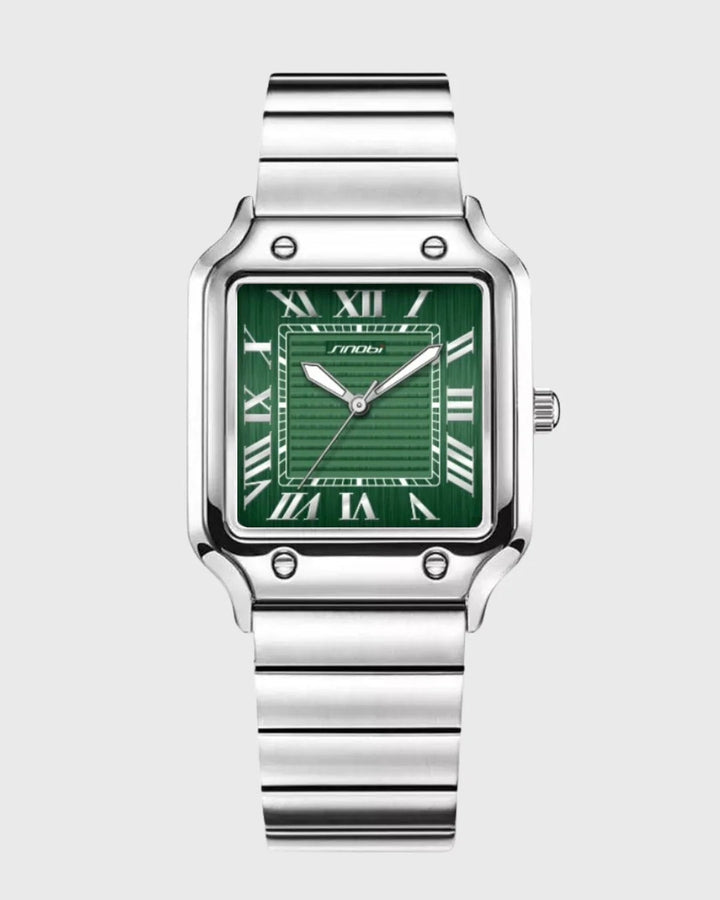Orologio sportivo da uomo in acciaio con data, casual
