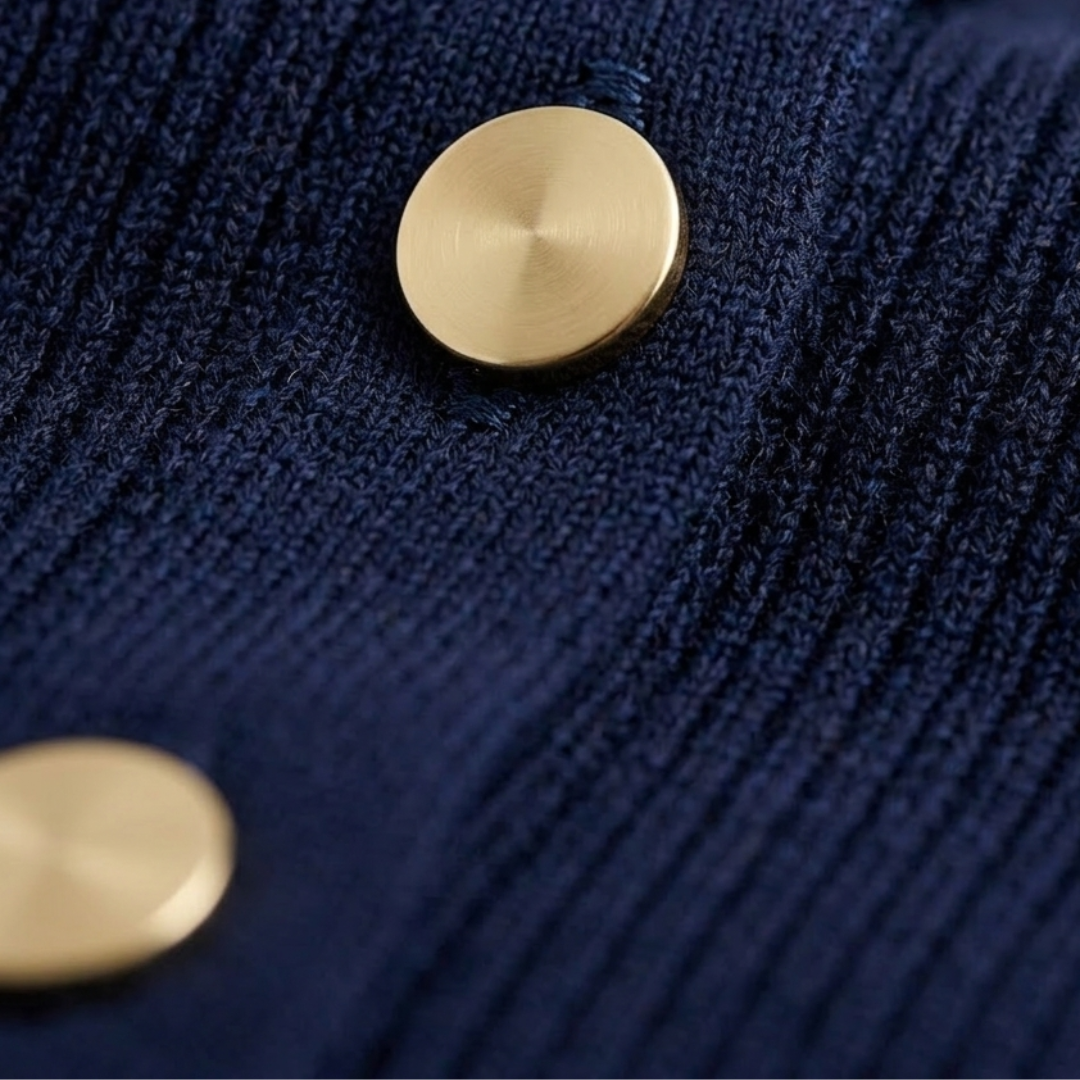 Maxi Dress for Women in Sleeveless Knit with Buttons and Slim Ribbing