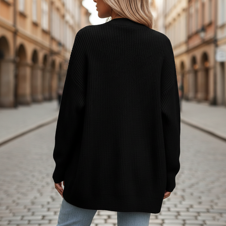 Cardigan oversize con bottoni da donna