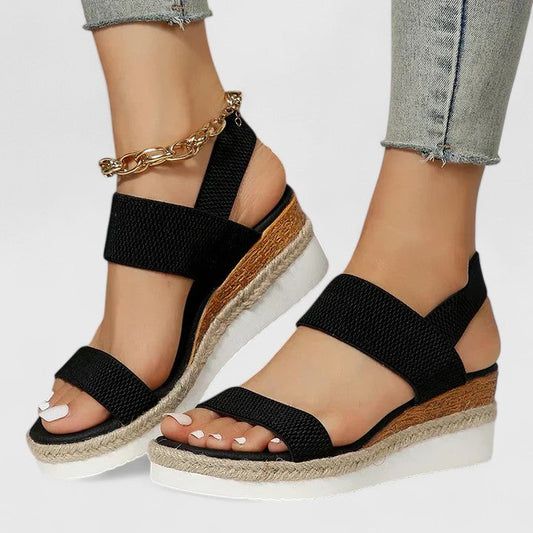 Women's Orthopedic Leather Sandals with Anatomical Insole