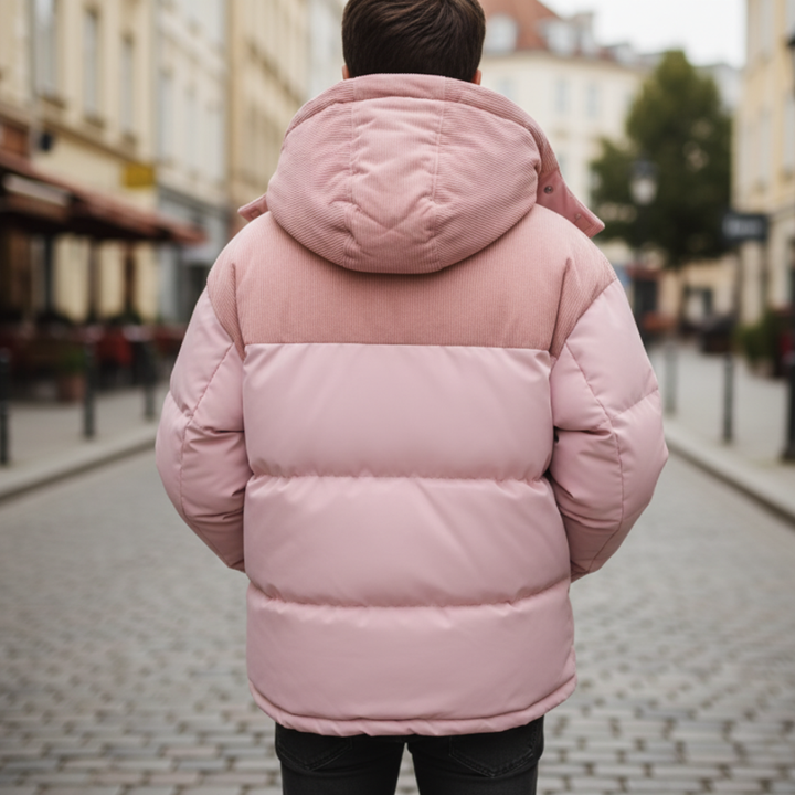 Men's Puffer Jacket with Hood