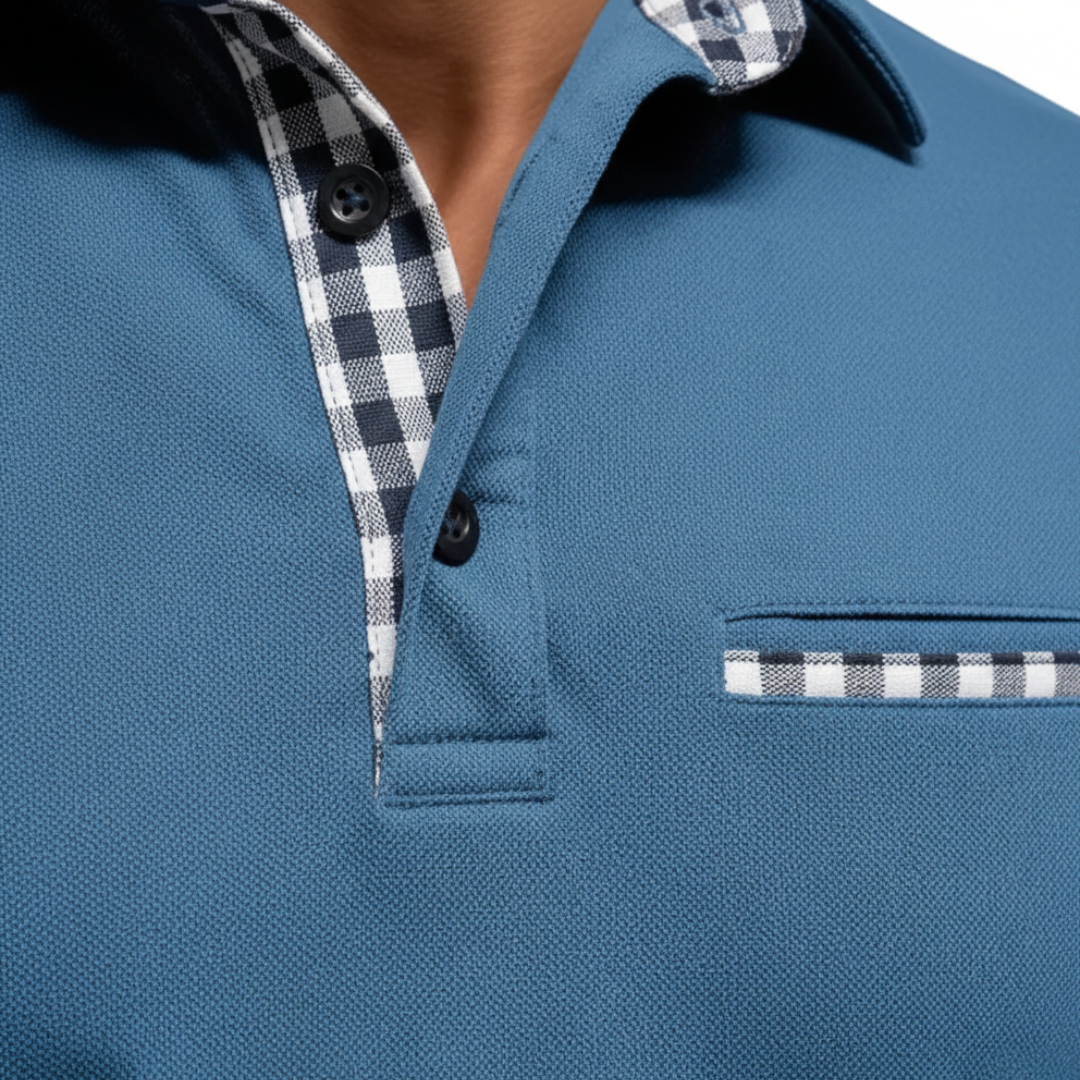 Men's Long Sleeve Polo Neck Sweater Made of Soft Fabric
