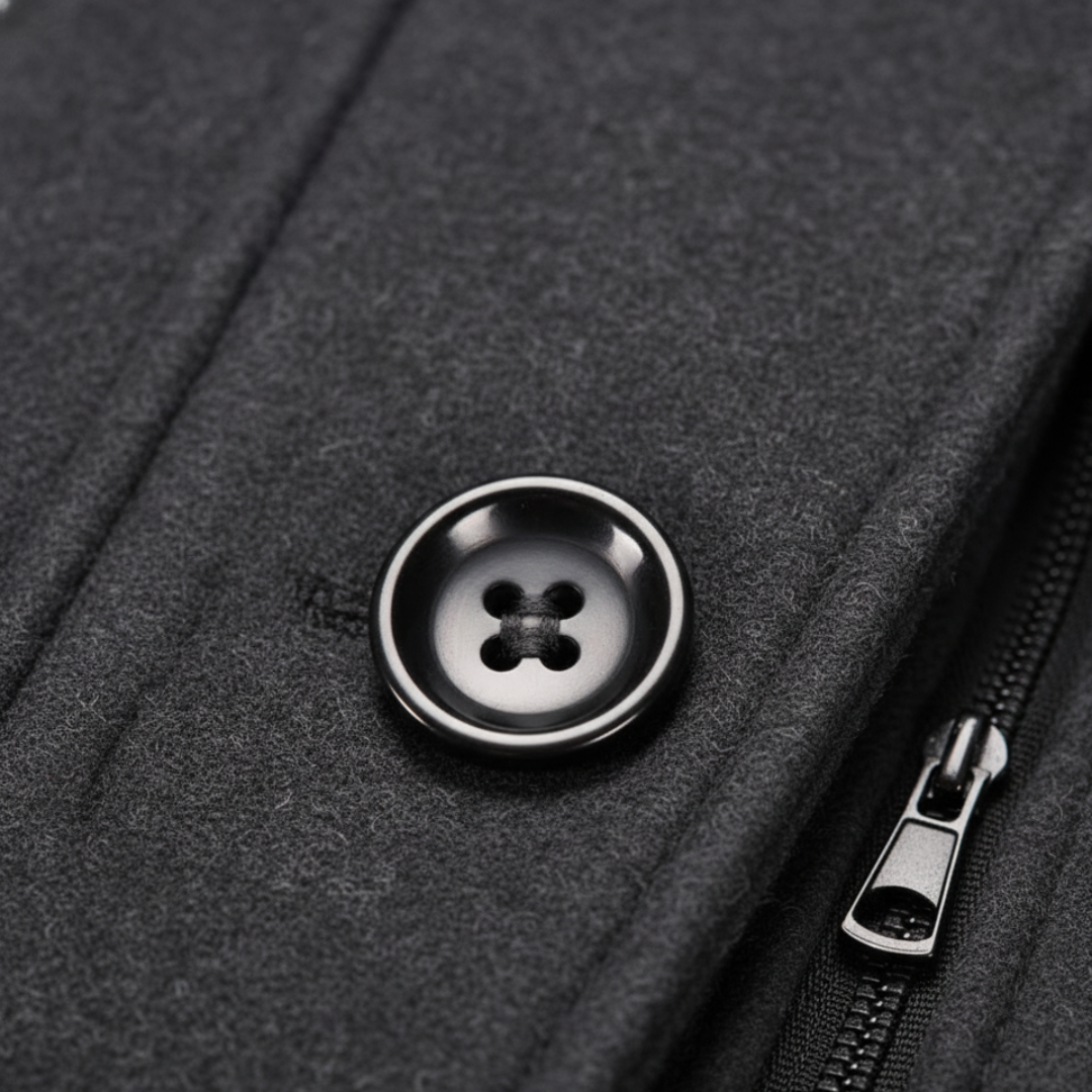 Men's Coat with Pockets and Zipper