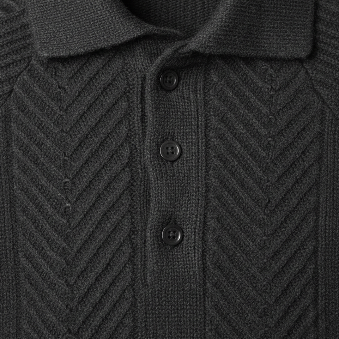 Men's Polo Neck Sweater