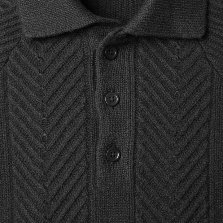Men's Polo Neck Sweater