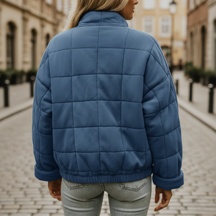 Women's Padded Jacket with Zipper