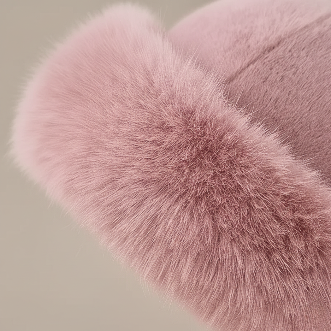 Women's Winter Fabric Mixed Hat
