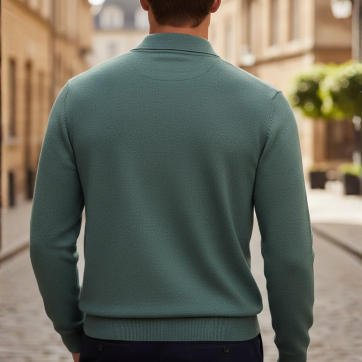 Men's Long Sleeve Polo Shirt in High-Quality Material