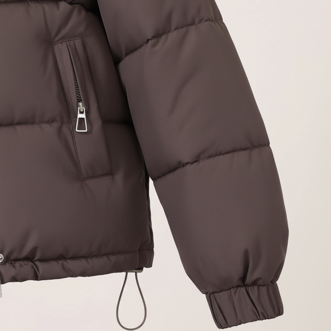 Short Women's Down Jacket with Quality Material
