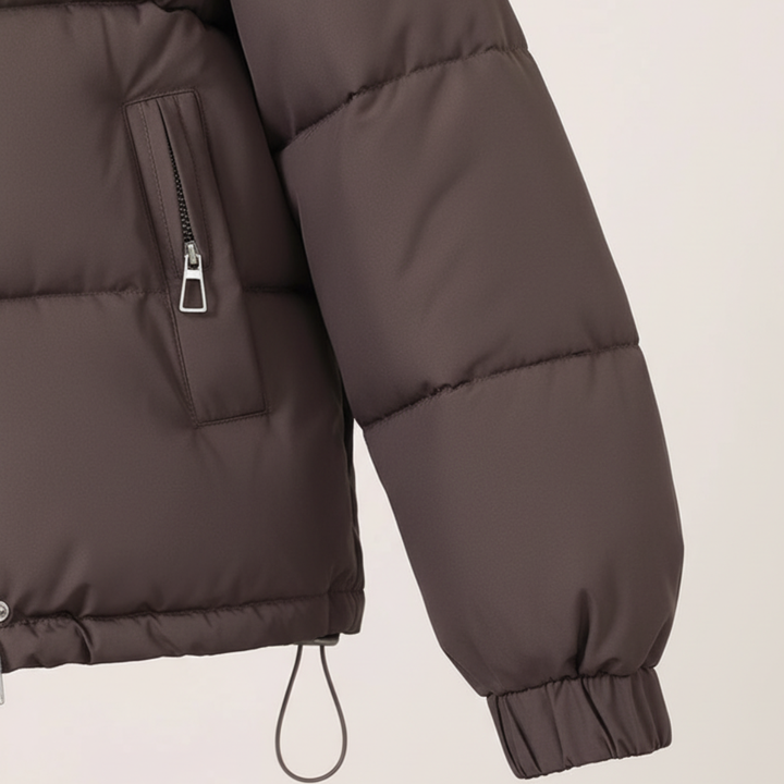 Short Women's Down Jacket with Quality Material