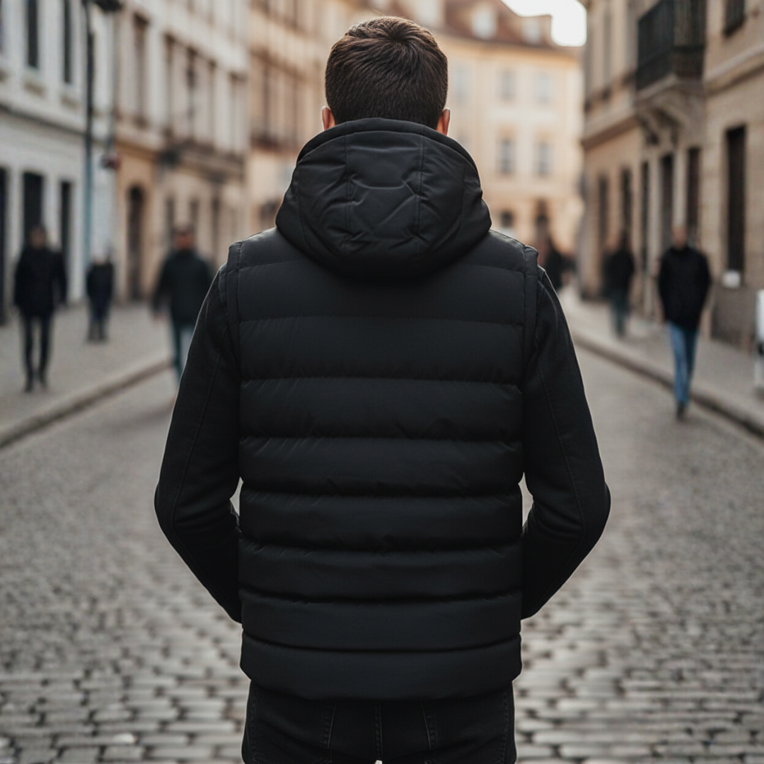 Men's Padded Gilet with Hood