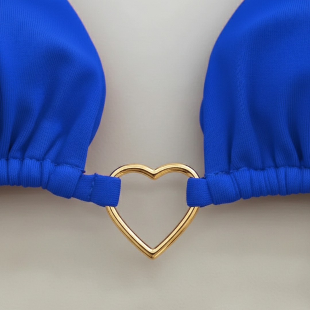 Triangle Bikini Set Two Pieces with Golden Details