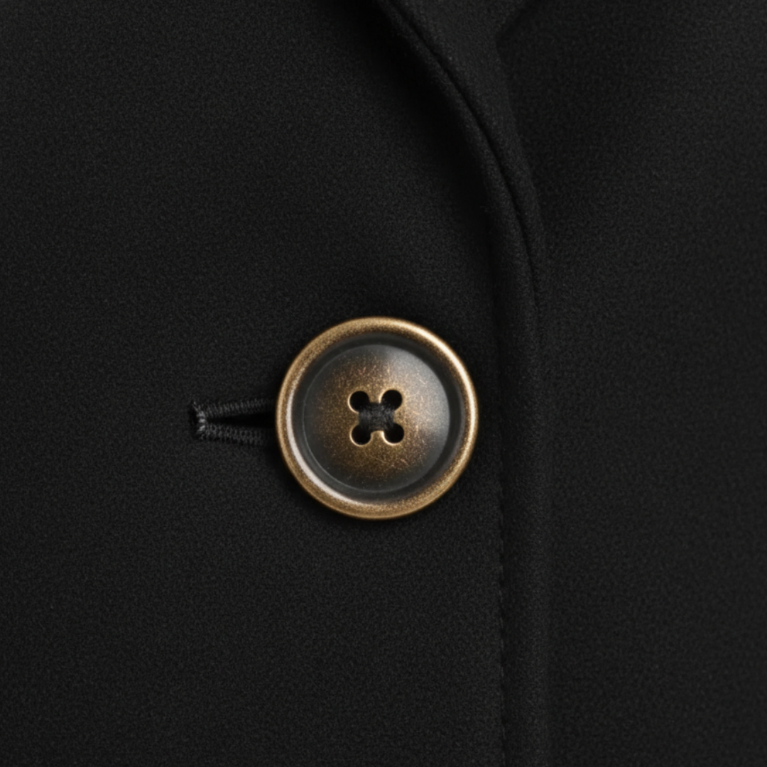 Women's Long Coat with Classic Collar
