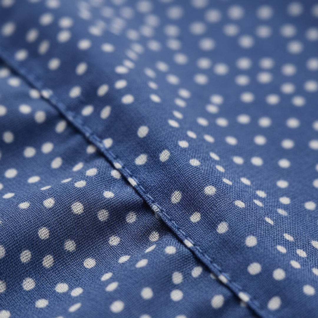 Short Sleeve Polka Dot Shirt Dress V-Neck Women