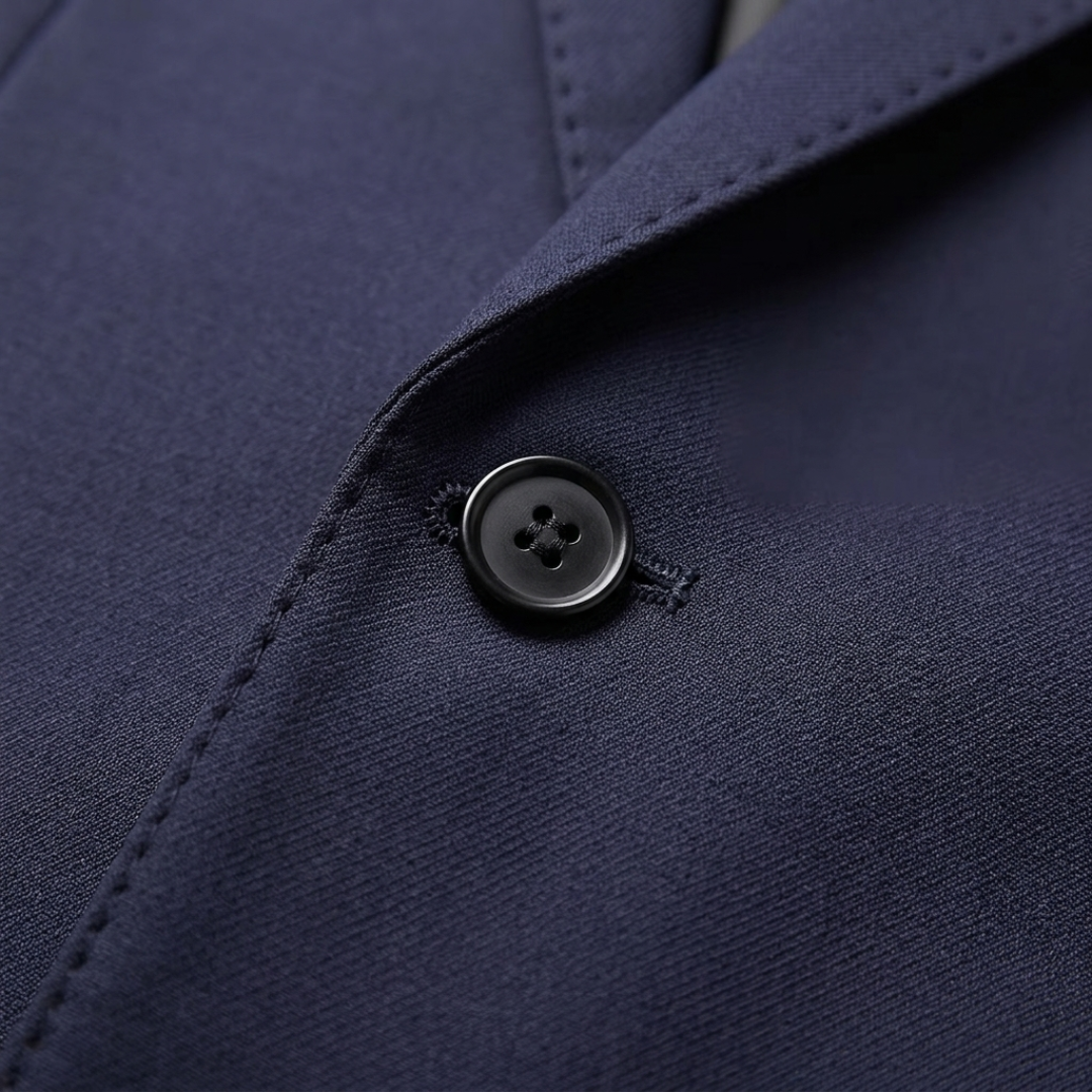 Men's Slim Fit Blazer Jacket with Two Buttons