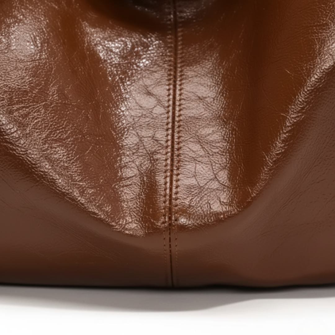 Borsa a spalla hobo grande da donna in pelle sintetica
