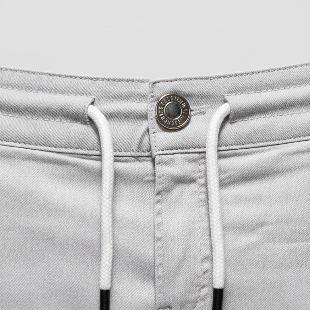 Men's Elastic Cotton Cargo Bermuda Shorts