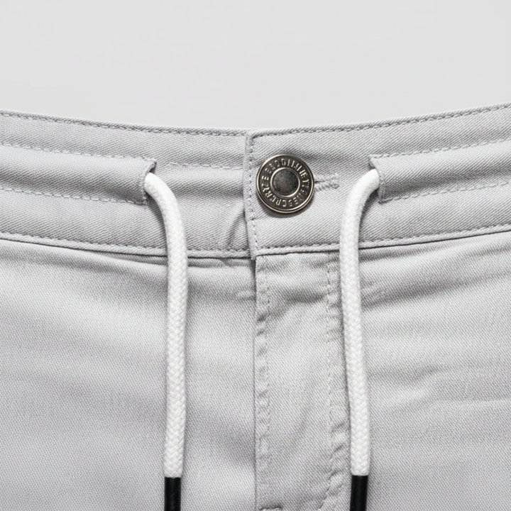 Bermuda cargo elasticizzati in cotone da uomo