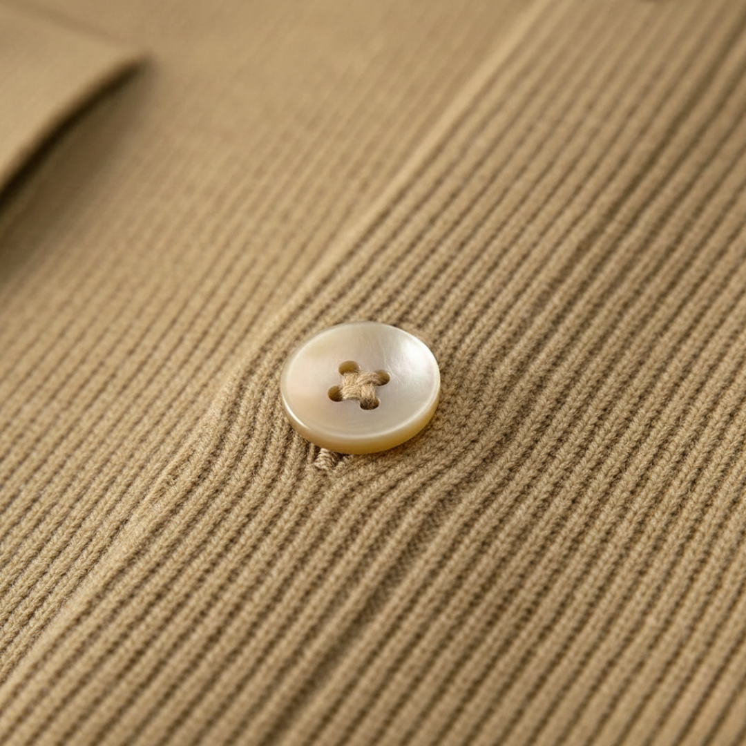 Long Sleeve Cashmere Cardigan with Buttons and Pockets for Men
