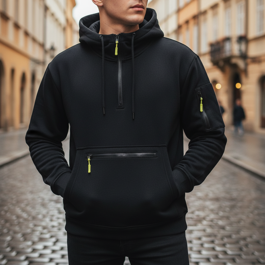 Men's Technical Hoodie with Zip Pockets