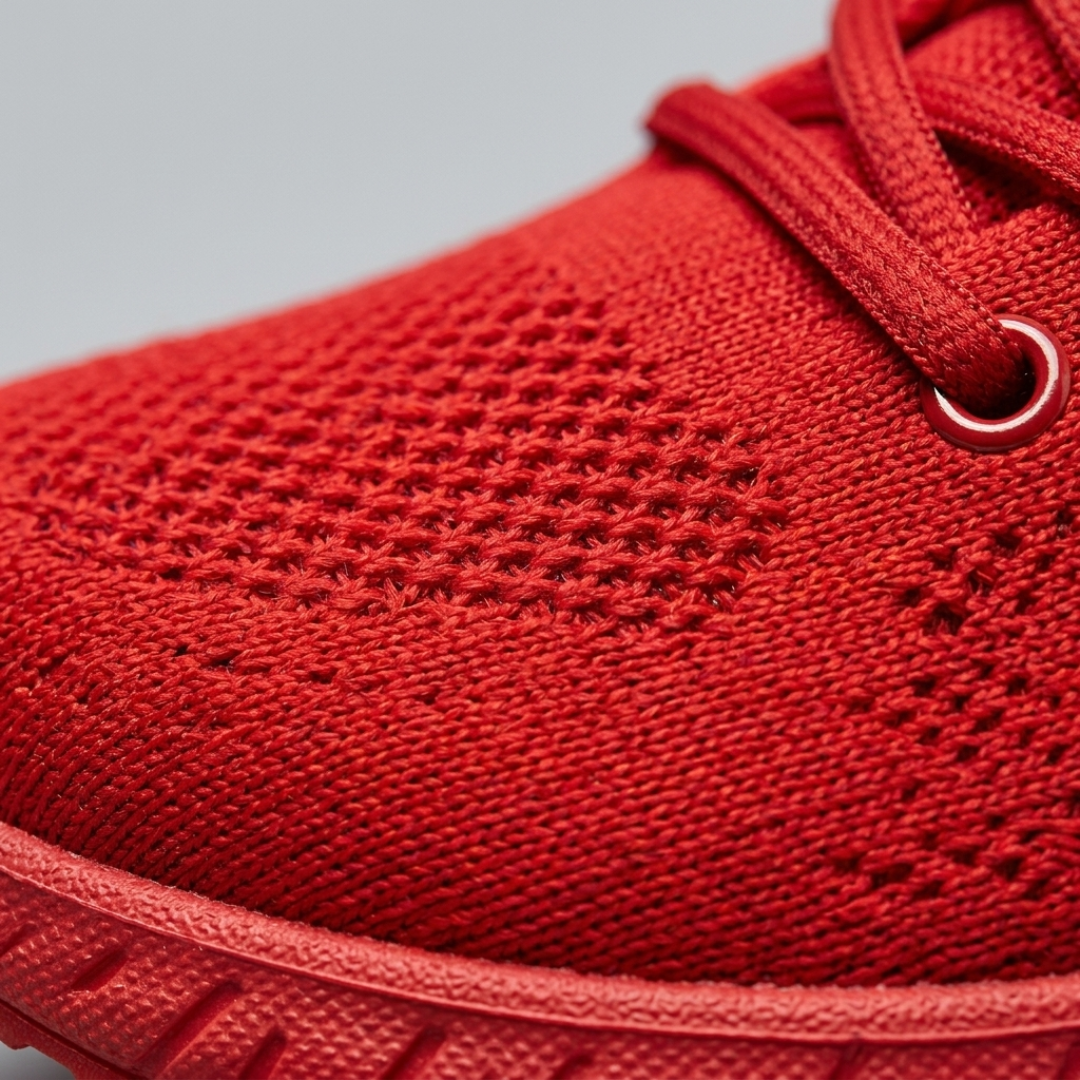 Scarpe da passeggio da donna con lacci in mesh traspirante
