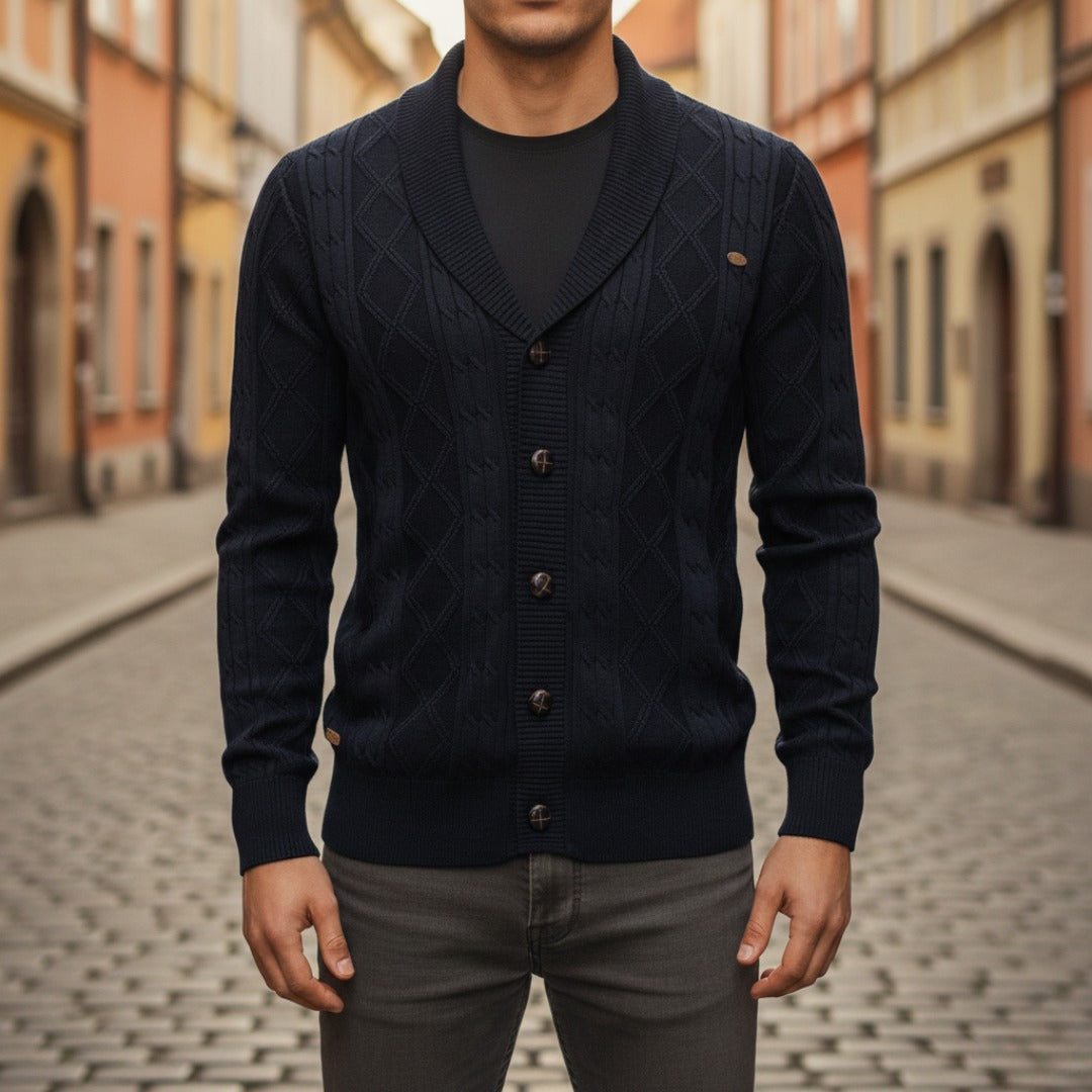Men's Cardigan with Buttons