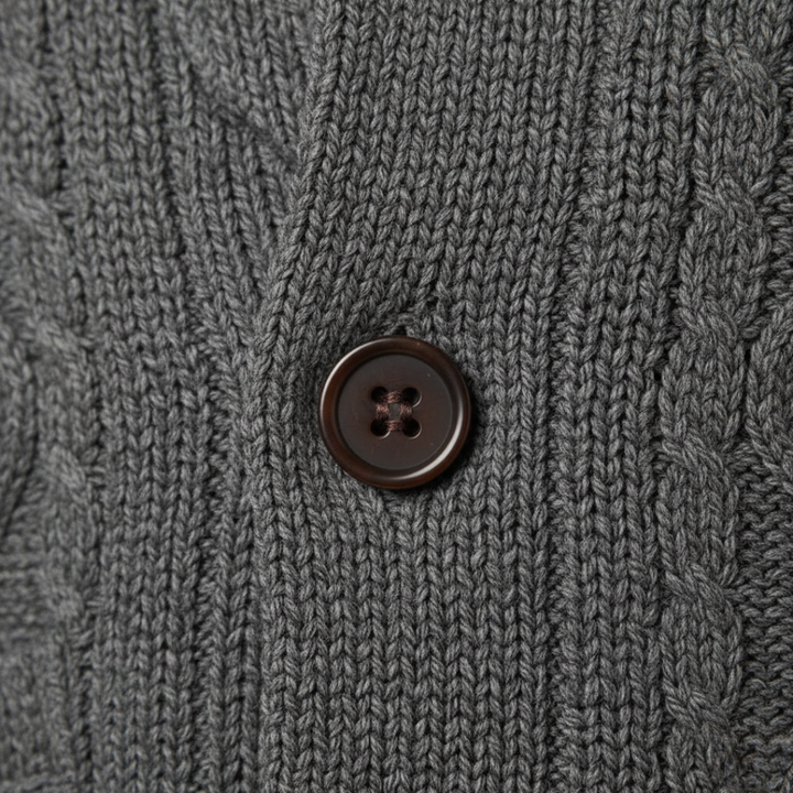 Men's Cardigan with Buttons