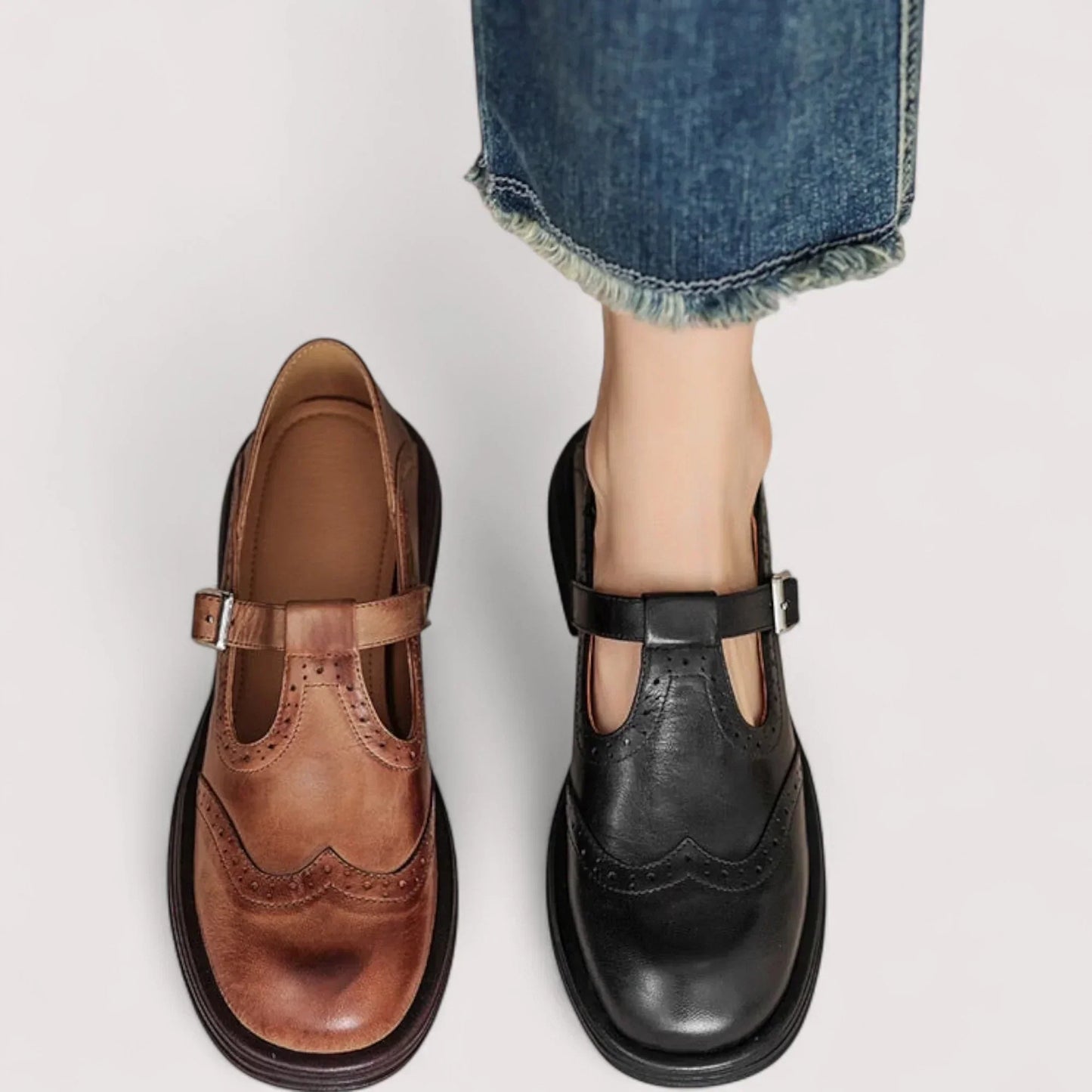 Orthopedic Mary Jane Shoes for Women with Round Toe