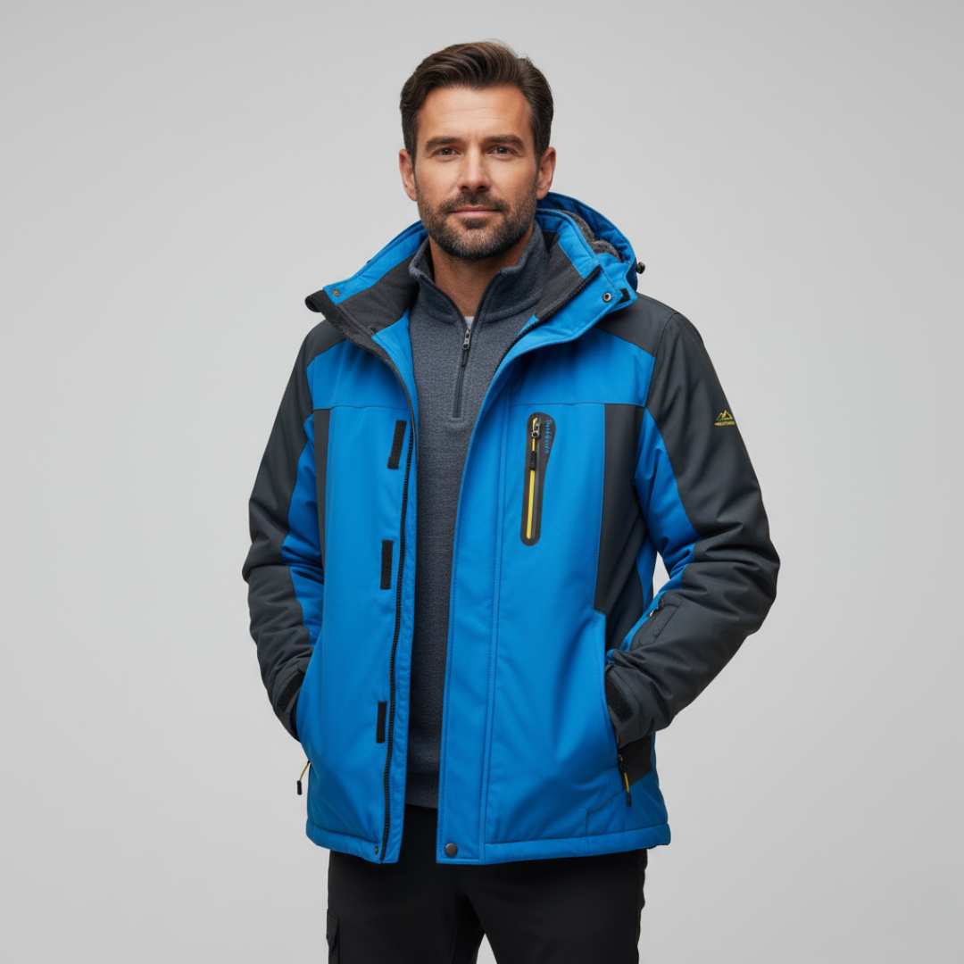 Men's Winter Padded Jacket with Hood