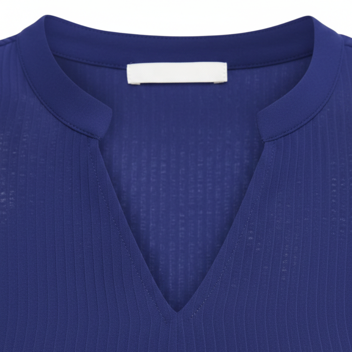 V-Neck Pistachio Blouse with Tulip Sleeves for Women