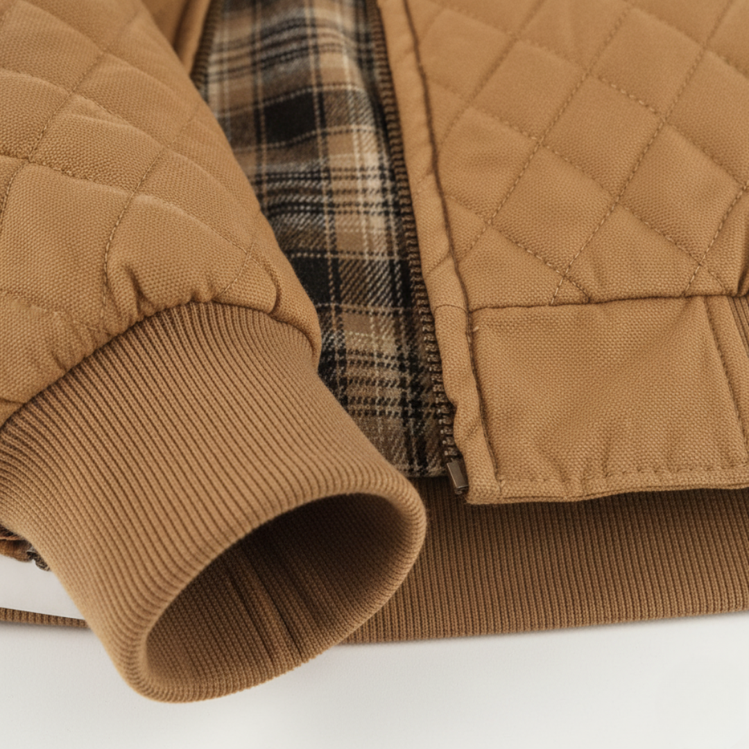 Men's Quilted Jacket in Fabric
