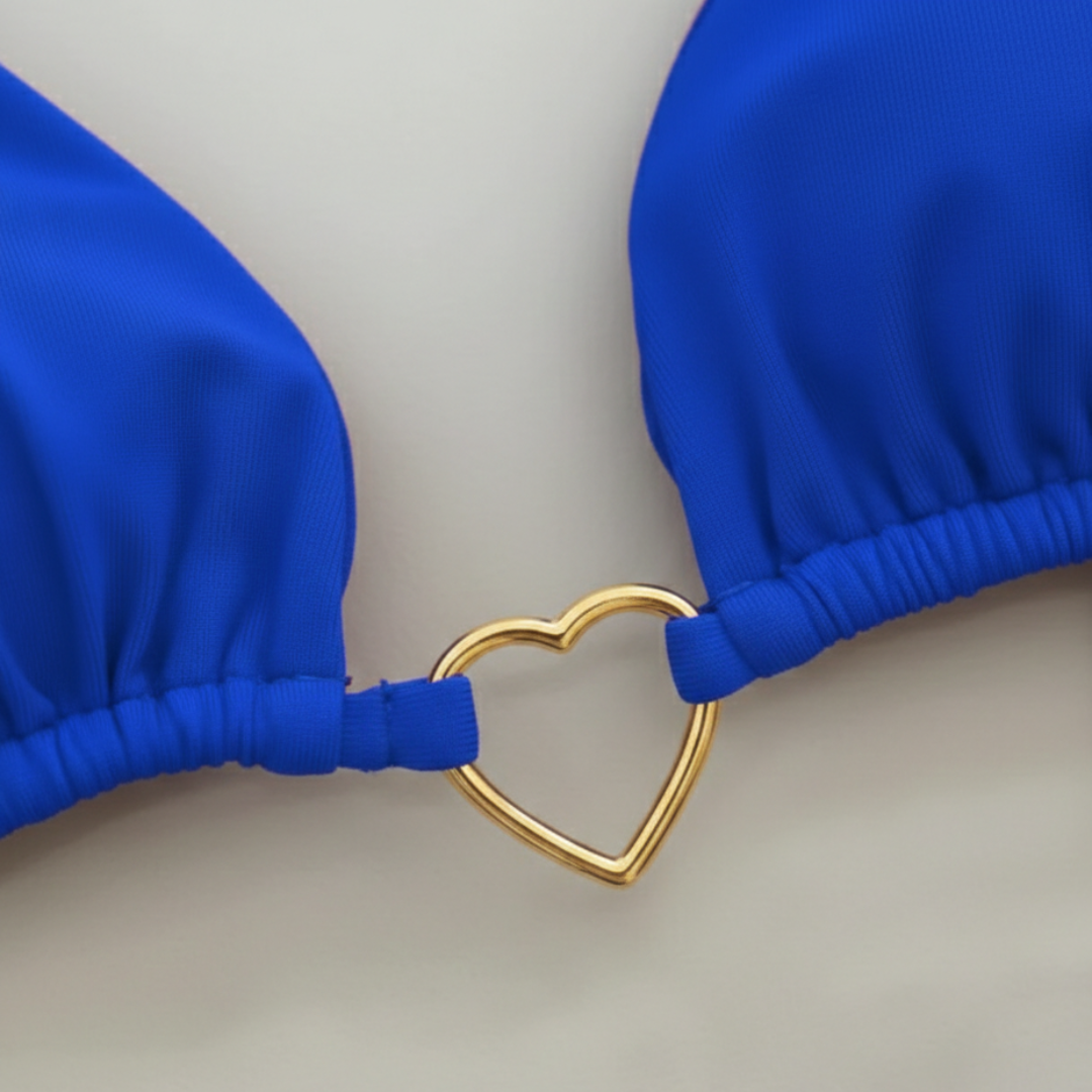 Triangle Bikini Set Two Pieces with Golden Details