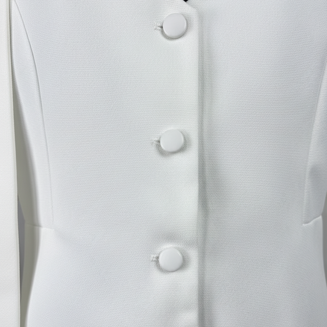 Women's Fitted Blazer with V-Neck