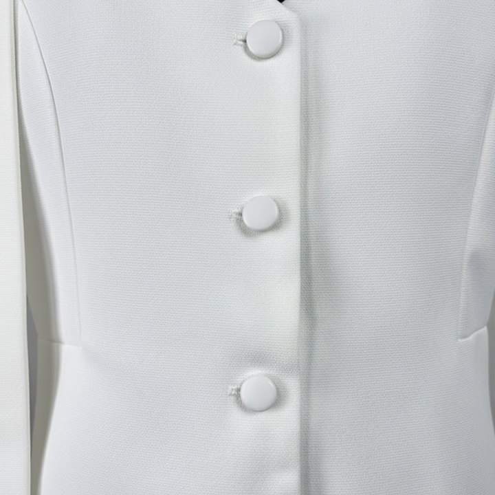 Blazer aderente da donna con scollo a V