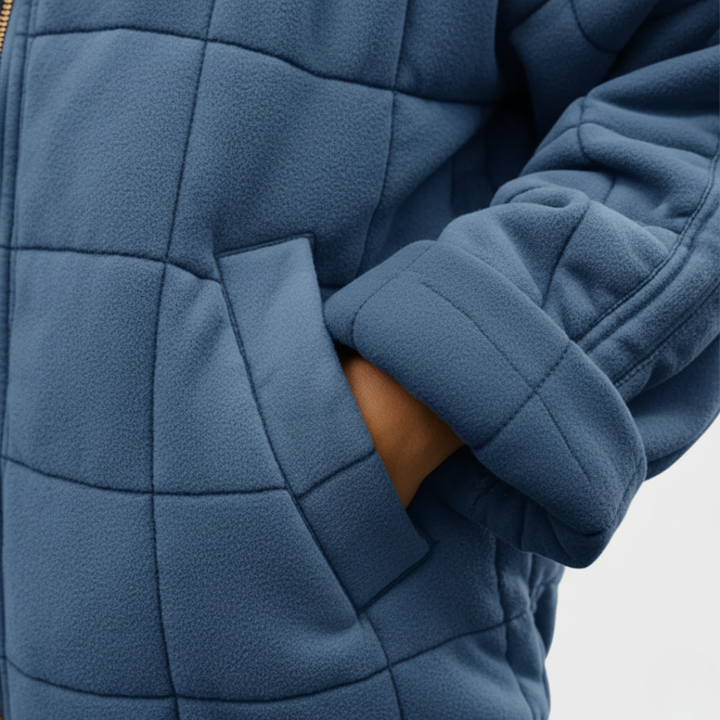 Women's Padded Jacket with Zipper