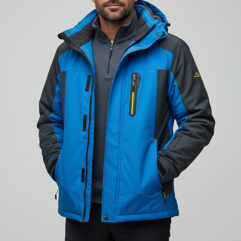 Men's Winter Padded Jacket with Hood