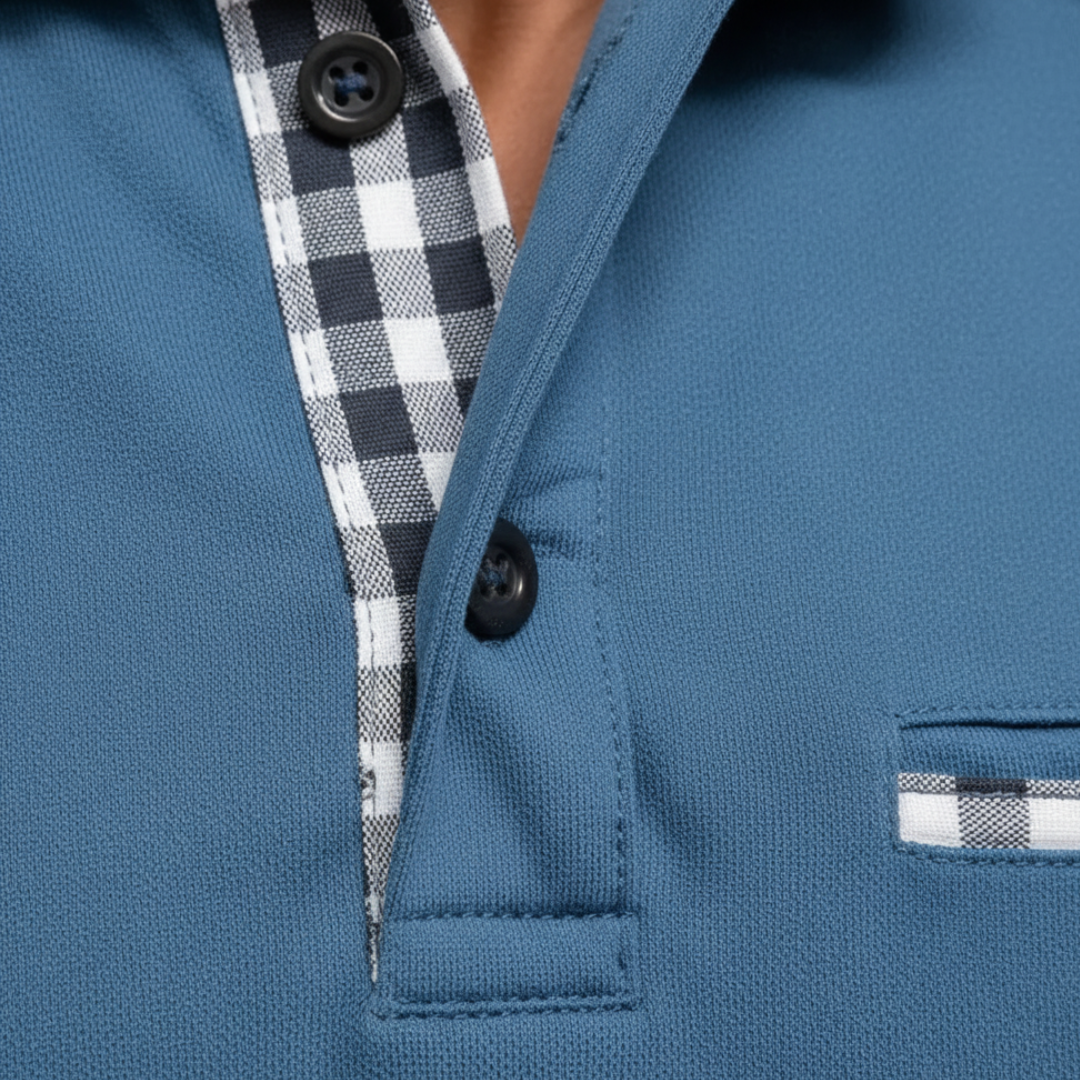 Men's Long Sleeve Polo Neck Sweater Made of Soft Fabric
