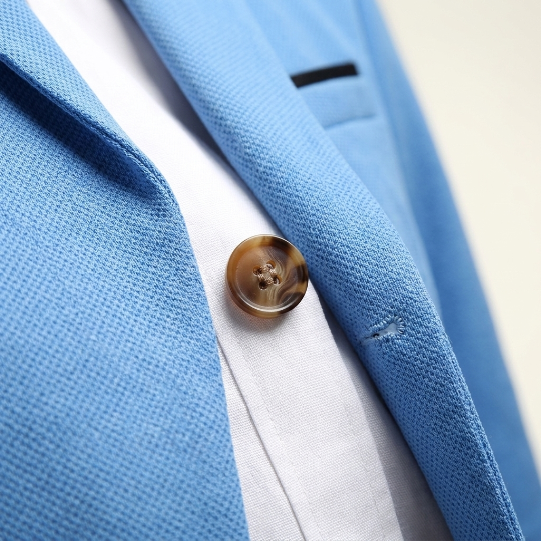 Men's Slim Fit Formal Blazer Light Blue