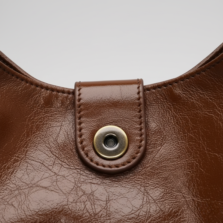 Borsa a spalla hobo grande da donna in pelle sintetica