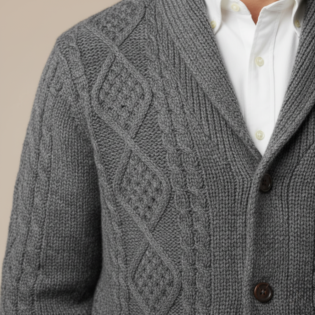 Men's Cardigan with Buttons