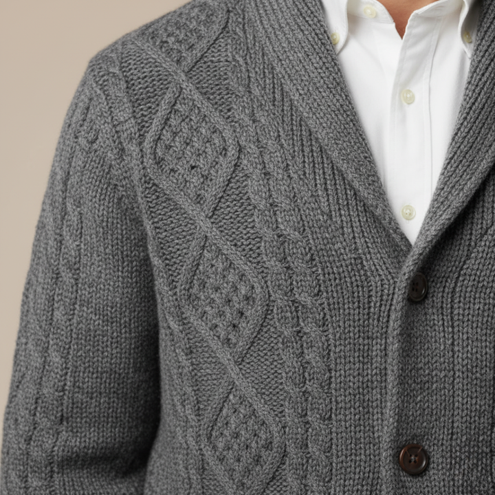 Men's Cardigan with Buttons