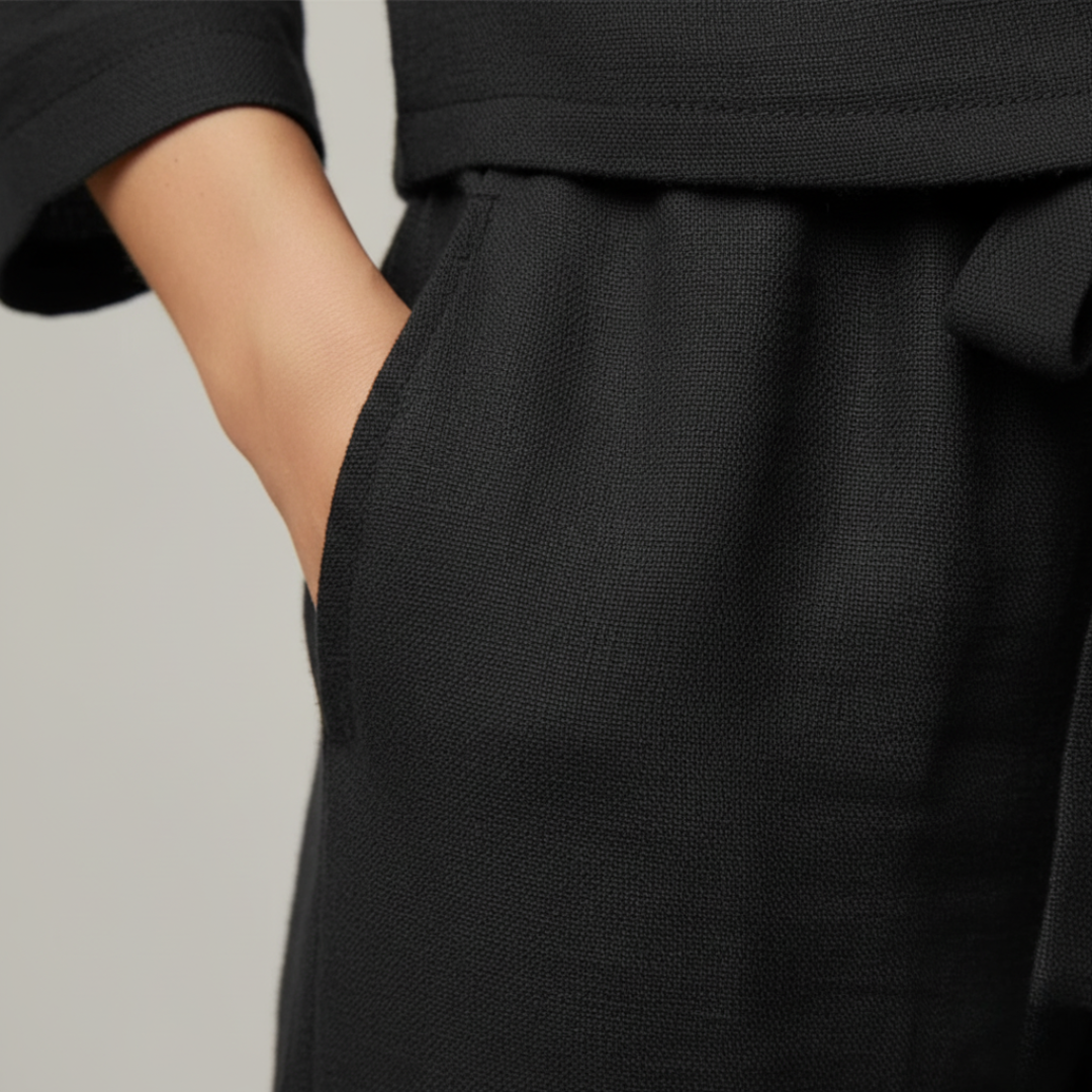 Women's Complete Set: Pants and Top in Soft Fabric Blend