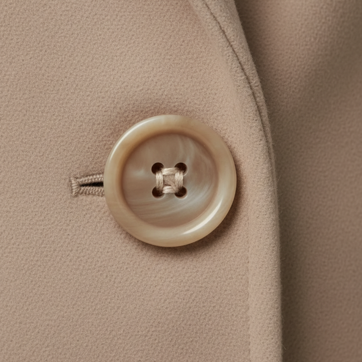 Elegante cappotto lungo da donna in tessuto