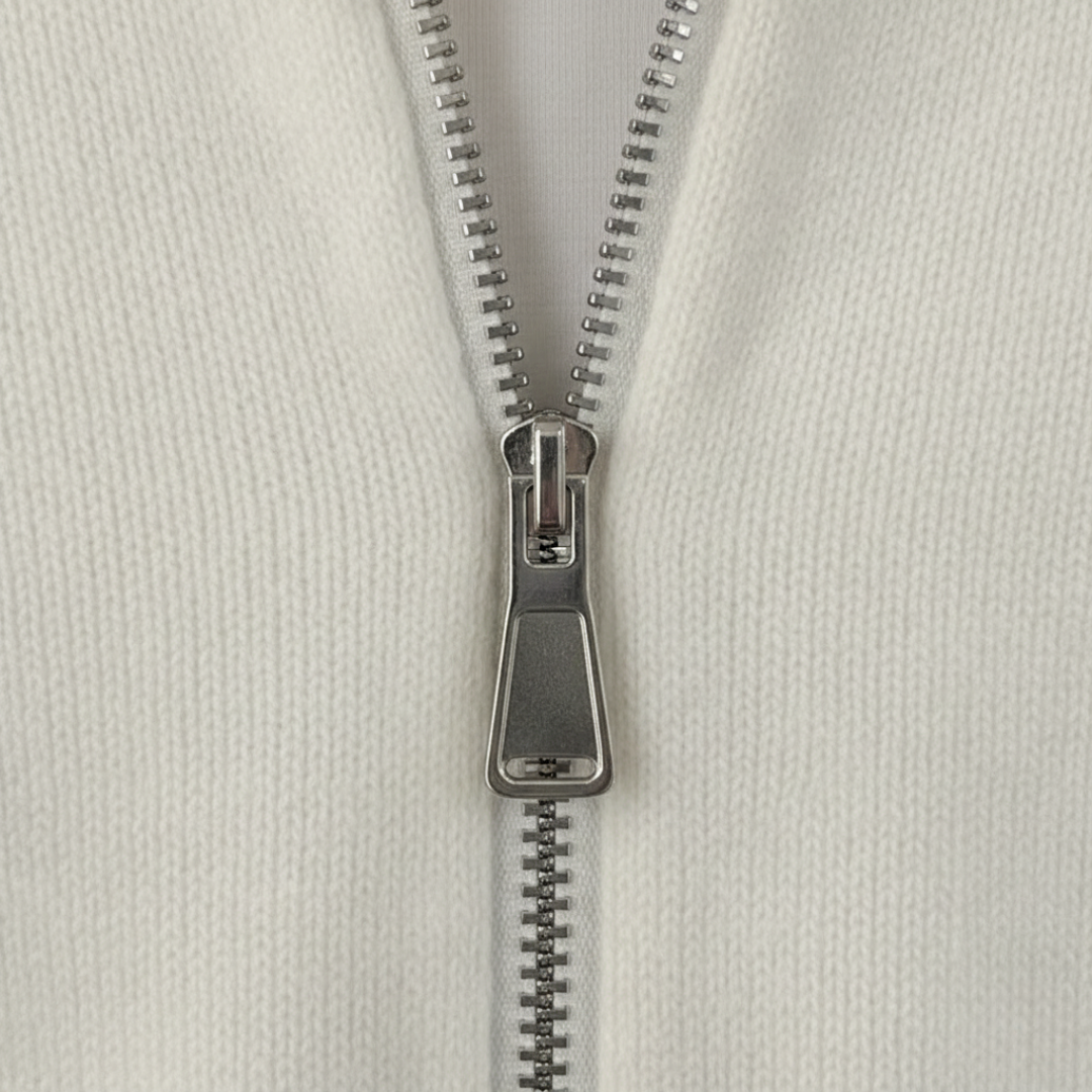 Men's Wool Knit Zip Jacket