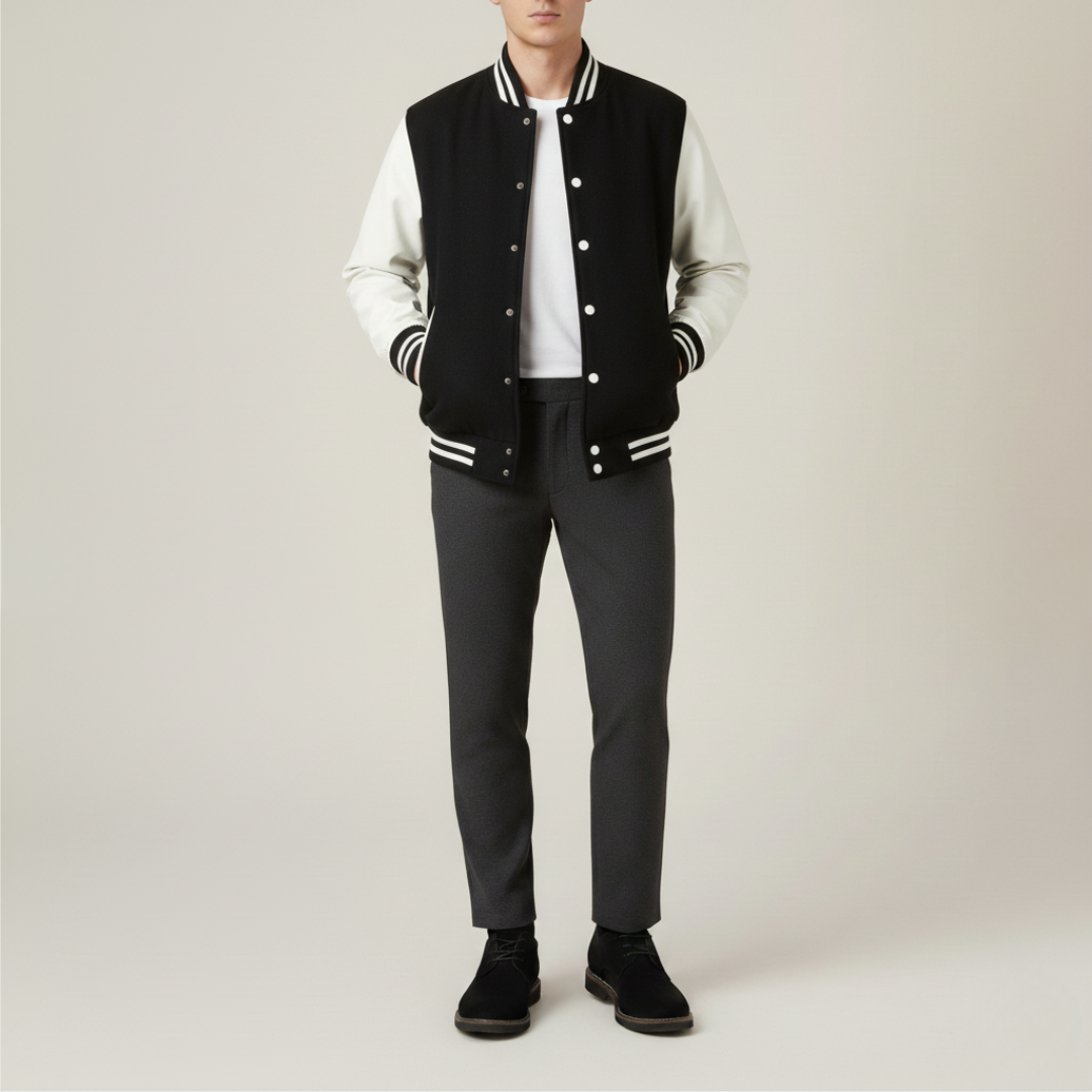 Men's Bicolor Varsity Jacket