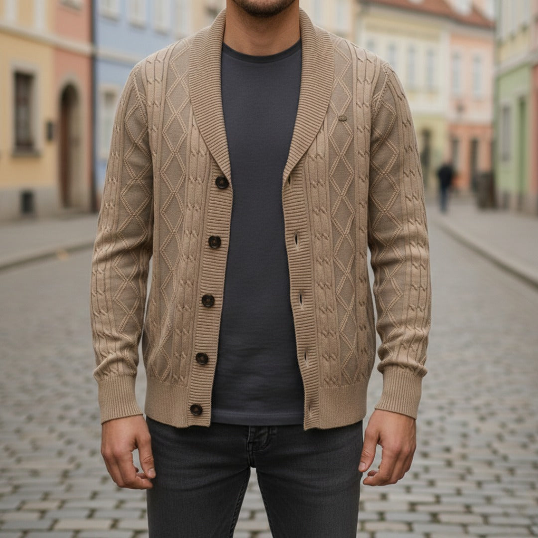 Men's Cardigan with Buttons