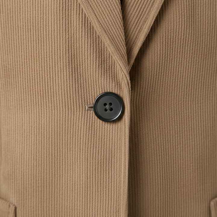 Blazer slim fit in velluto a coste da uomo