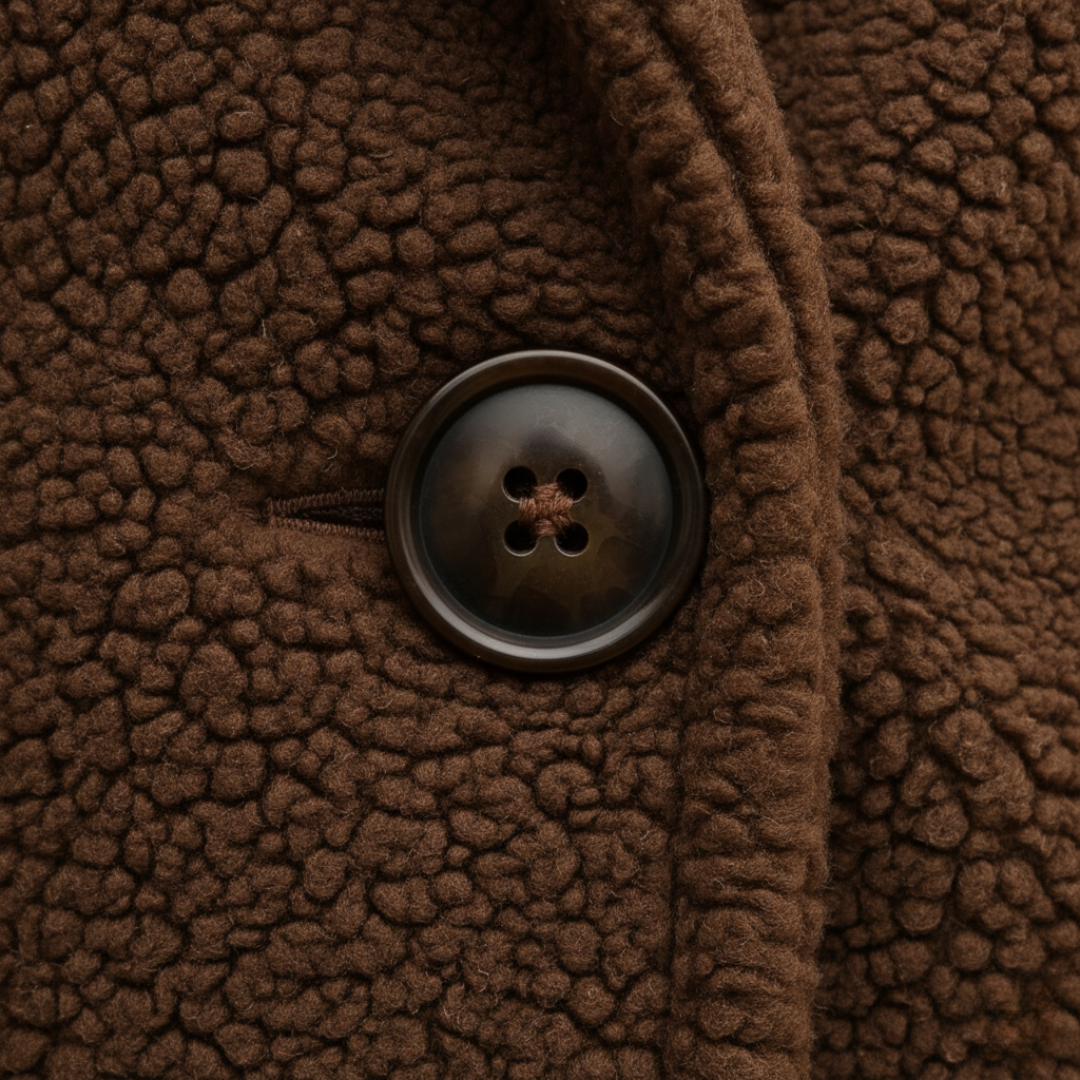 Women's Winter Teddy Jacket in Mixed Wool Fabric